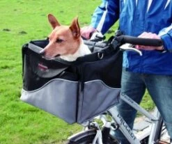 Frontbox Deluxe Voor Fiets 41x26x26 Cm Zwart/grijs