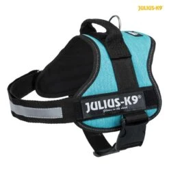 Julius-k9 Power Harnas Maat 0 M-l 58-76cm Ocean Blue