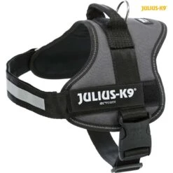 Julius-k9 Power Harnas Maat 0 M-l 58-76cm Grijs