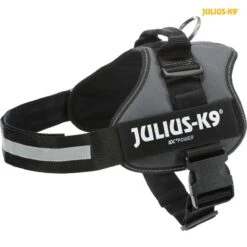 Julius-k9 Power Harnas Maat 1/l 66-85cm Kleur Grijs