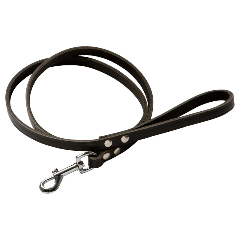 Adori Traininglijn Softleder En Print 200x1,4 Cm Donker Bruin 3 Adori Traininglijn Softleder En Print 200x1,4 Cm Donker Bruin