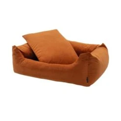 Madison Velours Dog Bed Oranje M