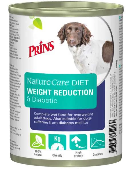 Prins NatureCare Dieet Weight Reduction & Diabetic Natvoer 10x400 Gram 3 Prins NatureCare Dieet Weight Reduction & Diabetic Natvoer 10x400 Gram