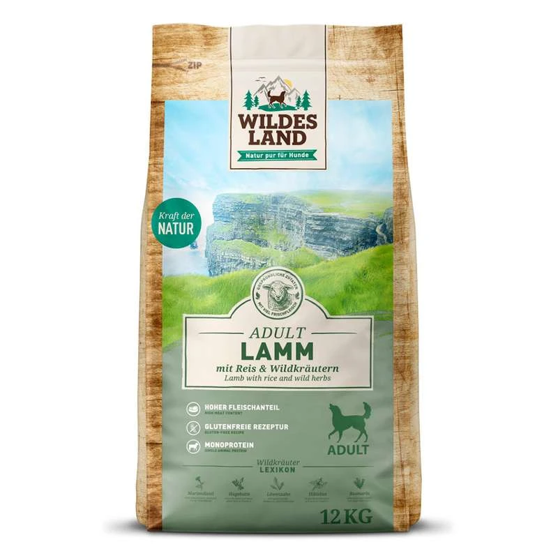 Wildes Land Classic Adult Met Lam, Rijst En Wilde Kruiden | 12 Kg
