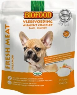 Biofood Vleesvoeding Zalm 21x90 Gram