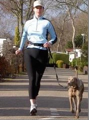 Doggy-Belt (handfree) Zwart Extra Lijn