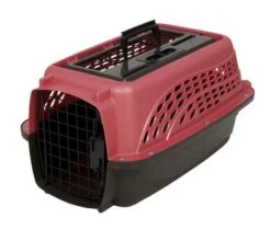 Petmate 2 Door Top Load Kennel 48cm (tot 4,5kg) Roze/Bruin