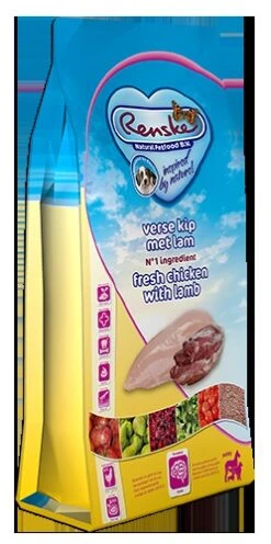 Renske Hond Droog Pup Verse Kip&lam 12kg