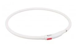 Trixie Flash Lichtgevende Halsband USB XS-XL | WIT